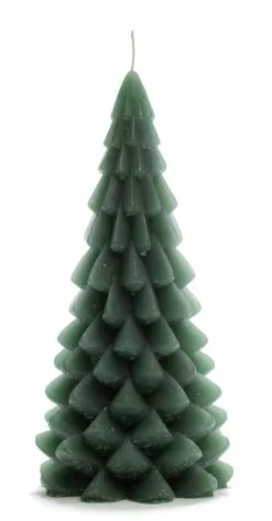 RUSTIK LYS Iso Kuusikynttilä Metsänvihreä