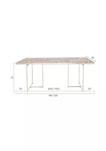 Class Ruokapöytä 180, Tammi Naturel - Image 6