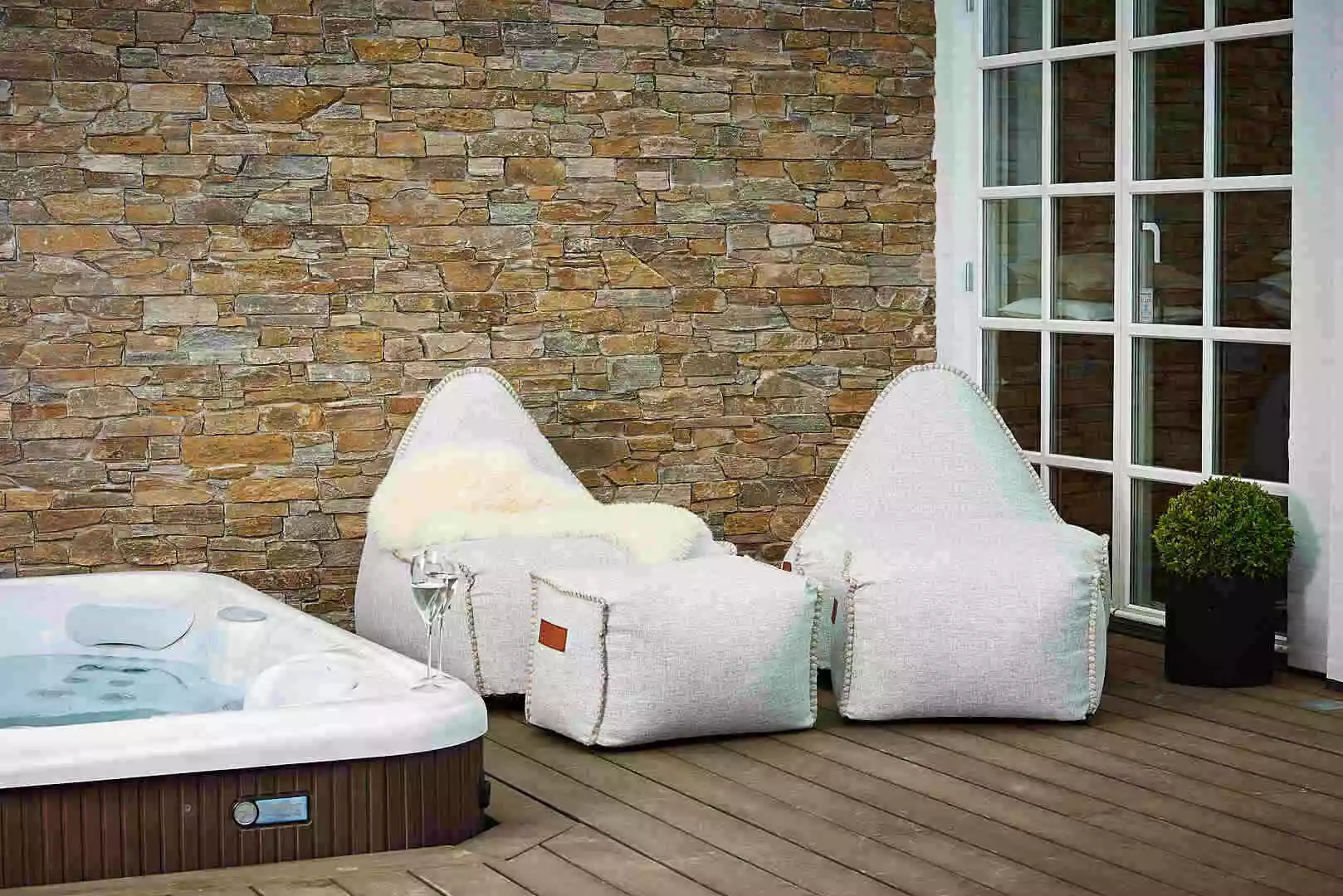 RETROit Cobana Säkkituoli Harmaa, SACKit - Image 2