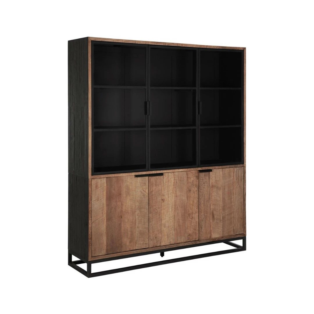 Cosmo Tiikkipuinen Vitriinikaappi 180