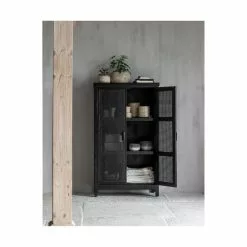 MUST LIVING Provence Musta Rottinkikaappi