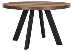 Timeless Jykevä Puinen Pyöreä Ruokapöytä 130